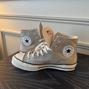 Converse All Star High-Top Sneakers in Tan